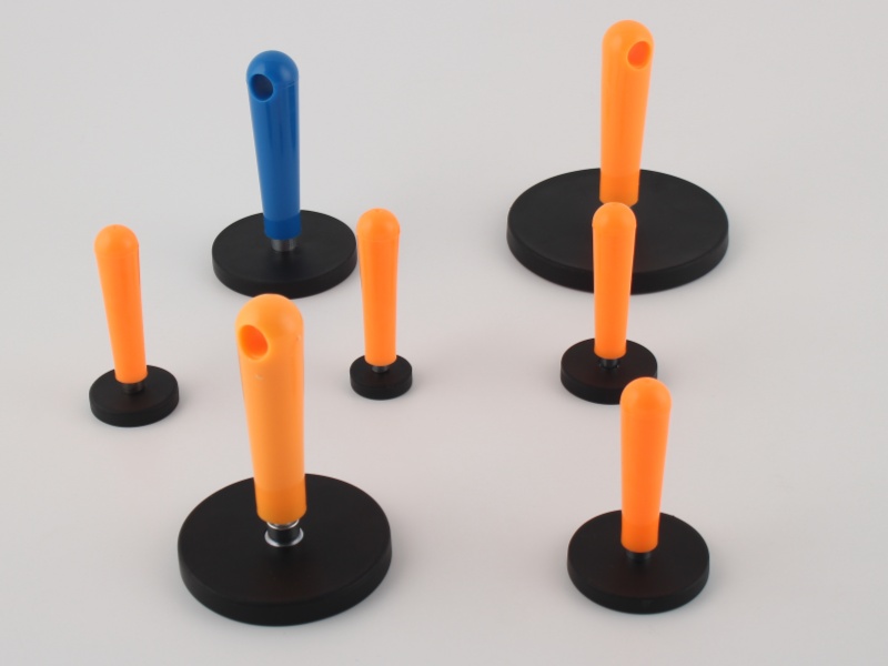 Rubber Coated Magnets with Plastic Handles
